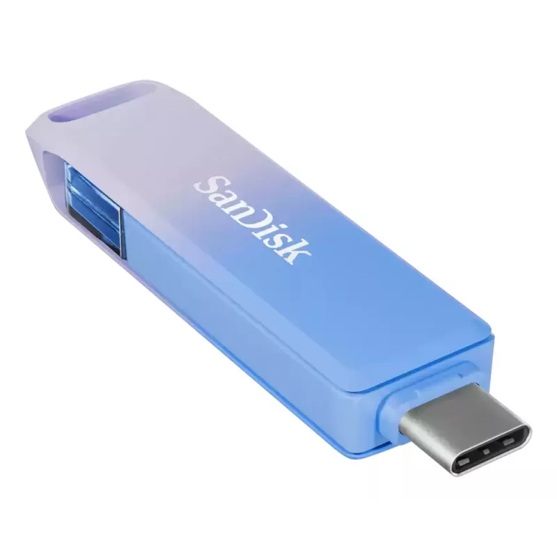 WESTERN DIGITAL SanDisk Creator Phone Drive - 128 GB USB-stick - USB-C/Lightning - blauw