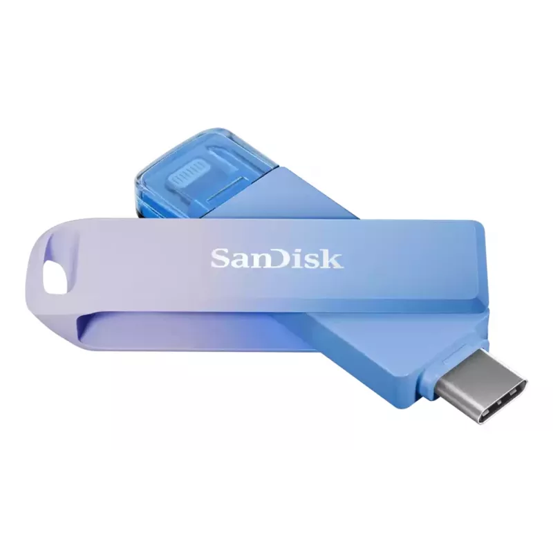WESTERN DIGITAL SanDisk Creator Phone Drive - 128 GB USB-stick - USB-C/Lightning - blauw