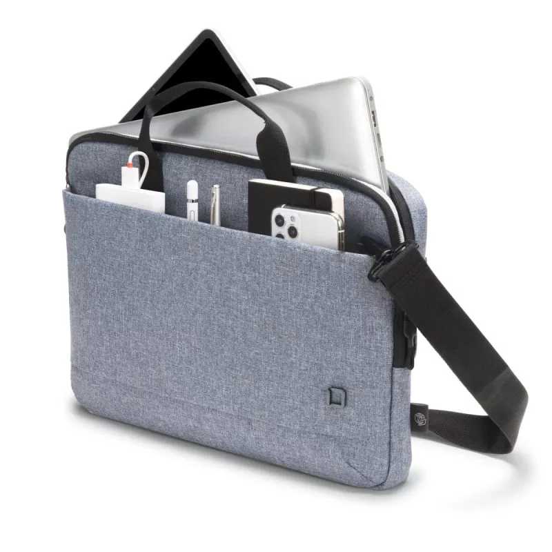 DICOTA schlank Eco Motion – 14-15,6 inch notebooktas – denimblauw / 600d RPE polyester