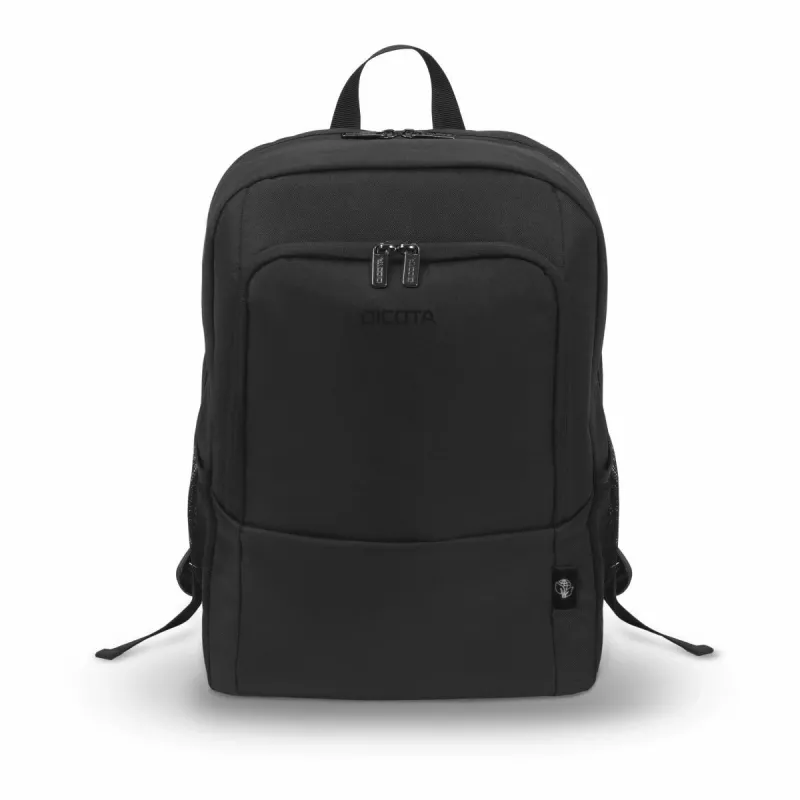 DICOTA Eco Backpack Base – 15-17,3in notebookrugzak – zwart / 300d Rpet polyester