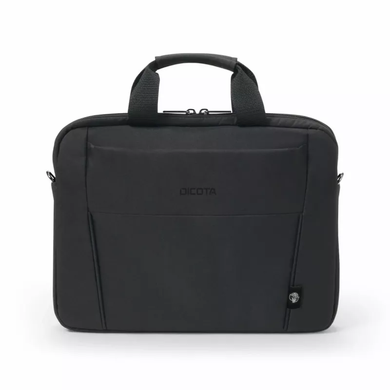 DICOTA Eco schlank Case Base - 15-15,6in notebooktas - zwart / 300d Rpet polyester