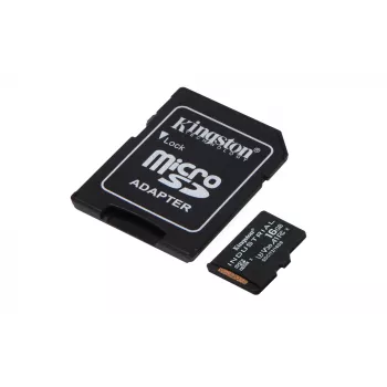 Kingston Technology 16GB microSDHC Industrial C10 A1 pSLC-kaart + SD-adapter