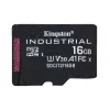 Kingston Technology 16GB microSDHC Industrial C10 A1 pSLC-kaart + SD-adapter