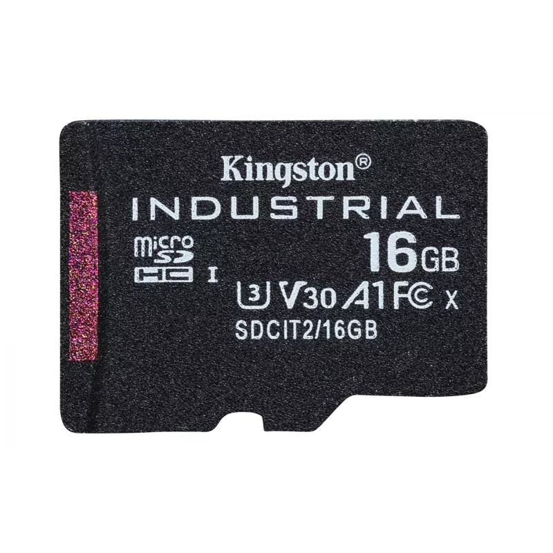 Kingston Technology 16GB microSDHC Industrial C10 A1 pSLC-kaart + SD-adapter