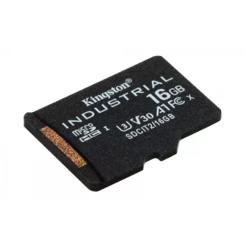 Kingston Technology 16GB microSDHC Industrial C10 A1 pSLC-kaart losse verpakking zonder adapter