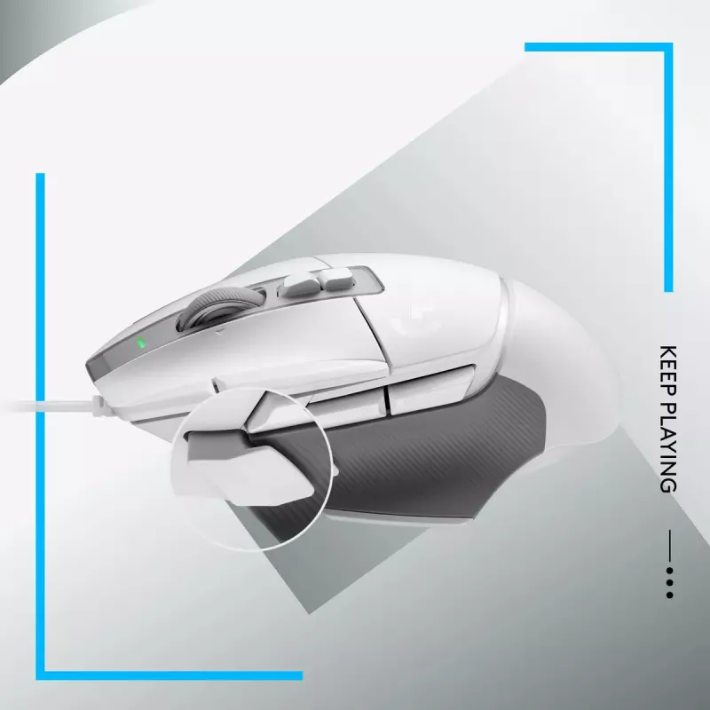 LOGITECH G502 X gamingmuis - USB - wit