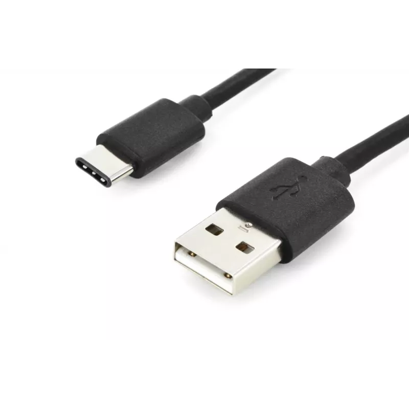 DIGITUS ASSMANN USB Type-C verbindingskabel, Type-C naar A M/M, 1m 3A, 480MB, versie 2.0, zwart