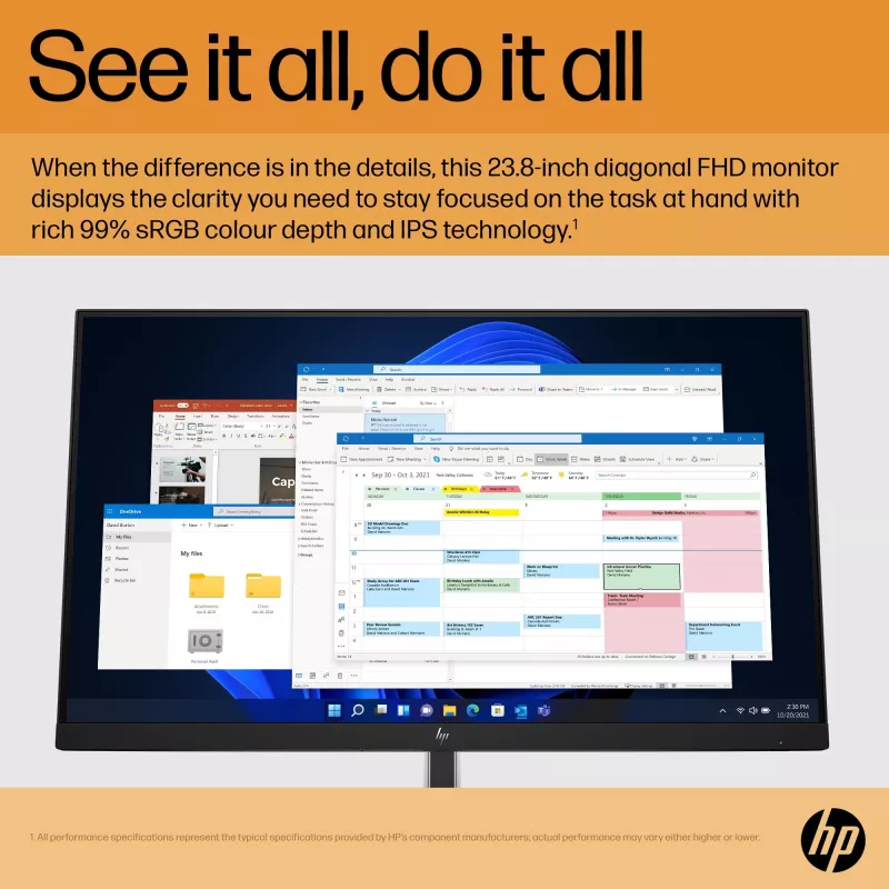 Monitor HP E-Series E24 G5 23,8 inch Full HD LCD 1920x1080