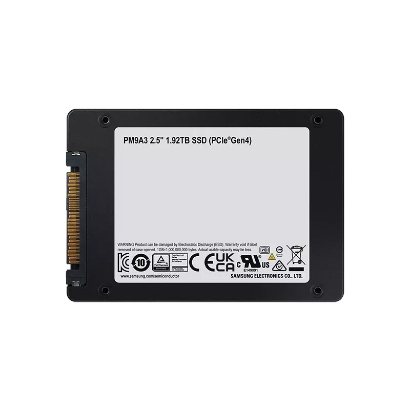 Samsung PM9A3 1,92 TB 2,5 inch PCI Express 4.0 NVMe V-NAND TLC