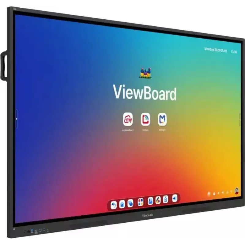 ViewSonic ViewBoard IFP7534 interactief scherm, 75 inch (190,5 cm), multitouch, Android 14 EDLA, 8 GB RAM, 450 cd/m², 40 W luidsprekers, zwart