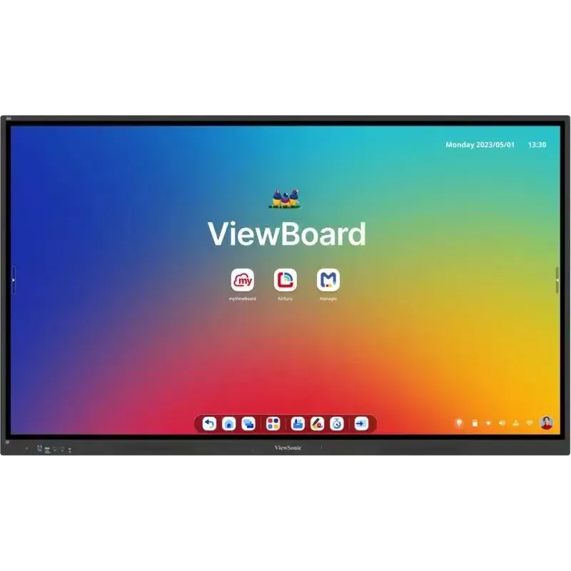 ViewSonic ViewBoard IFP8634 interactief scherm, 86 inch (218 cm), 4K UHD 3840 x 2160, multitouch, Android 14 EDLA, 8 GB RAM, 350 cd/m², zwart