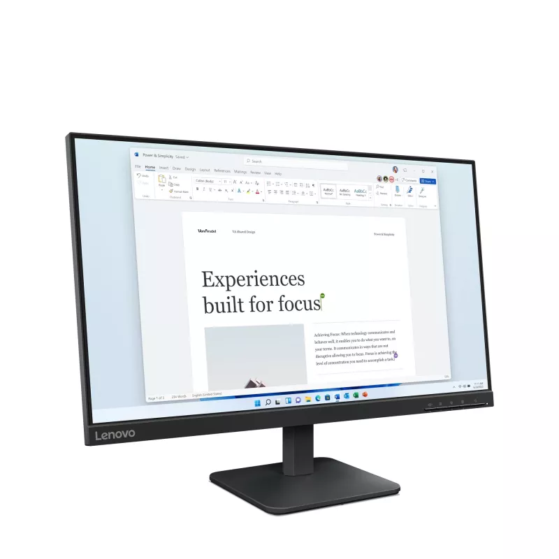 Lenovo L24-4e computermonitor 60,5 cm (23,8 inch) 1920 x 1080 pixel Full HD LCD zwart