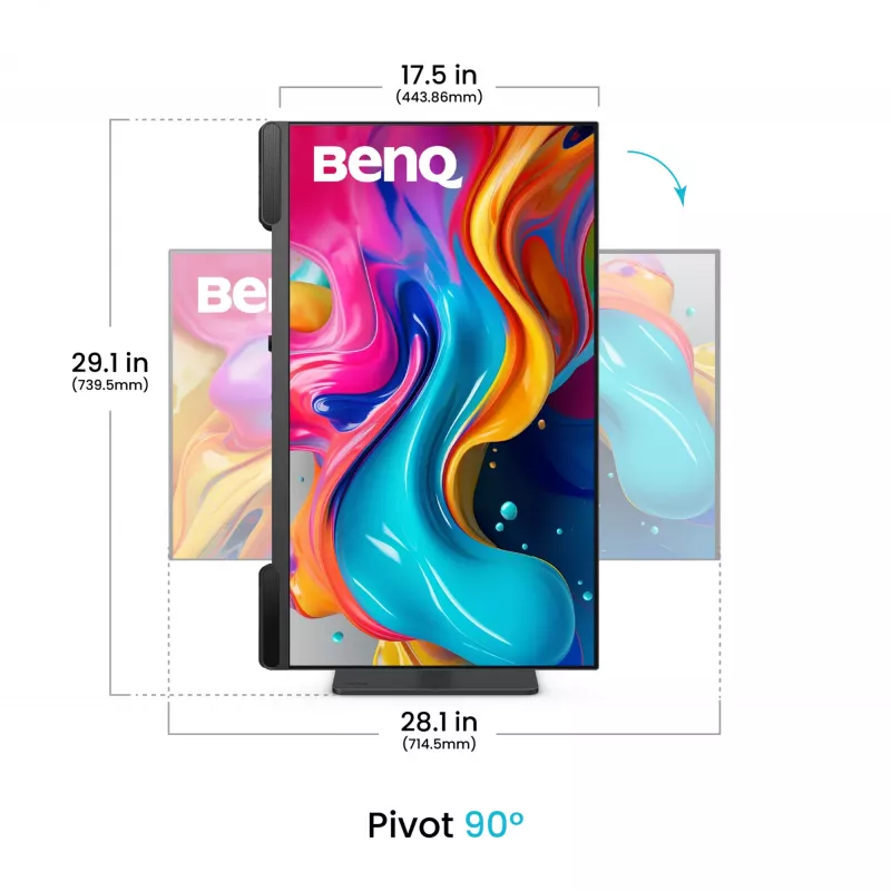 Computermonitor BenQ PV3200U 31,5 inch (80 cm) 3840×2160 4K IPS LCD, 5 ms, USB-C, VESA, luidsprekers, zwart