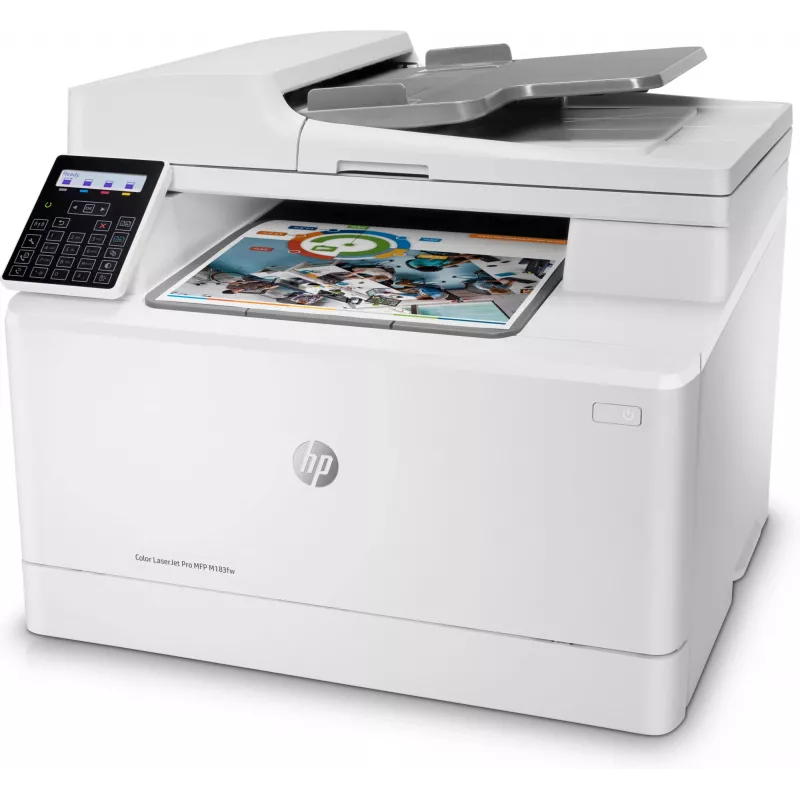 HP Color LaserJet Pro MFP M183fw, Laser, kleurendruk, 600 x 600 DPI, A4, direct printen, wit