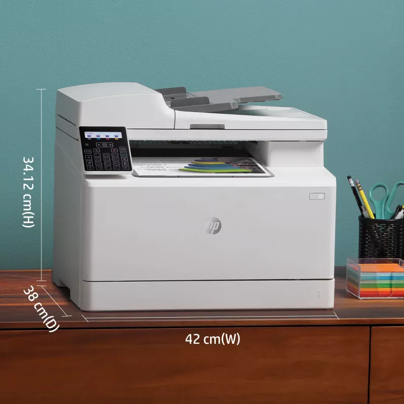 HP Color LaserJet Pro MFP M183fw, Laser, kleurendruk, 600 x 600 DPI, A4, direct printen, wit