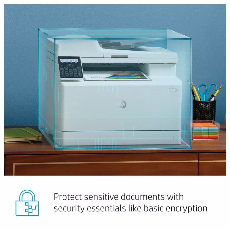 HP Color LaserJet Pro MFP M183fw, Laser, kleurendruk, 600 x 600 DPI, A4, direct printen, wit