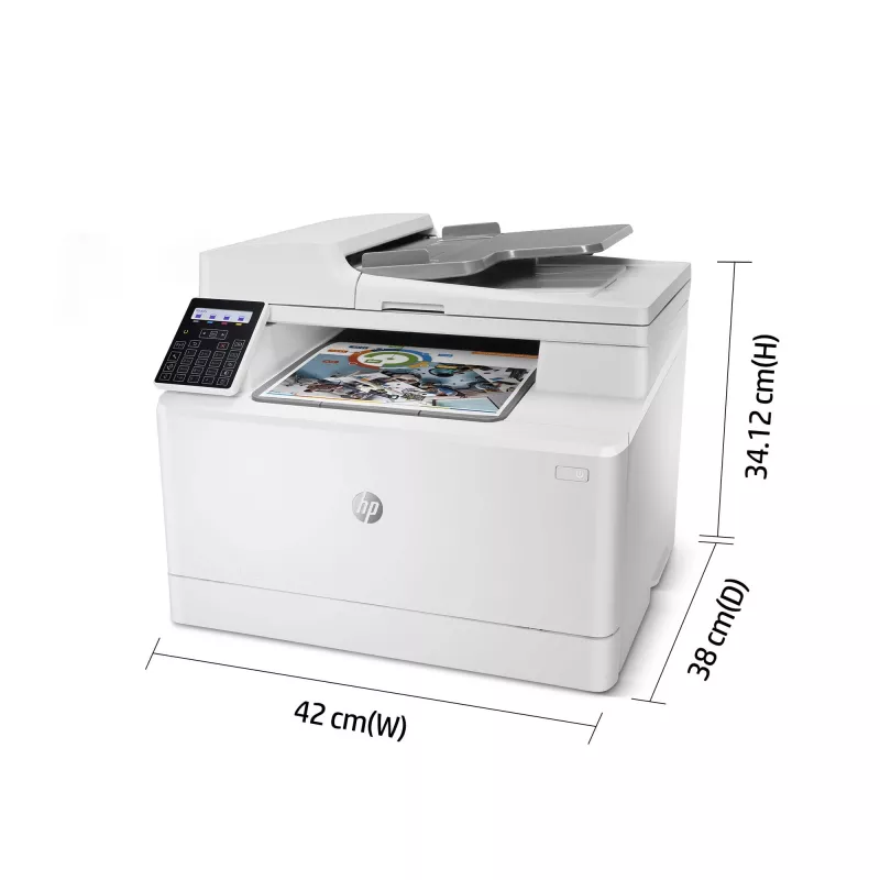 HP Color LaserJet Pro MFP M183fw, Laser, kleurendruk, 600 x 600 DPI, A4, direct printen, wit