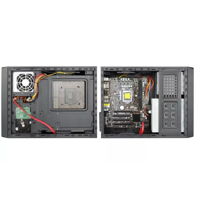 Chieftec UE-02B Computerbehuizing Mini Tower zwart 250 W