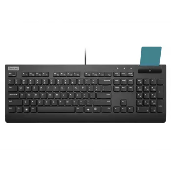 Bedrade full-size-smartcard-toetsenbord Lenovo Smartcard Wired II — Duitse layout, USB, 106 toetsen, zwart