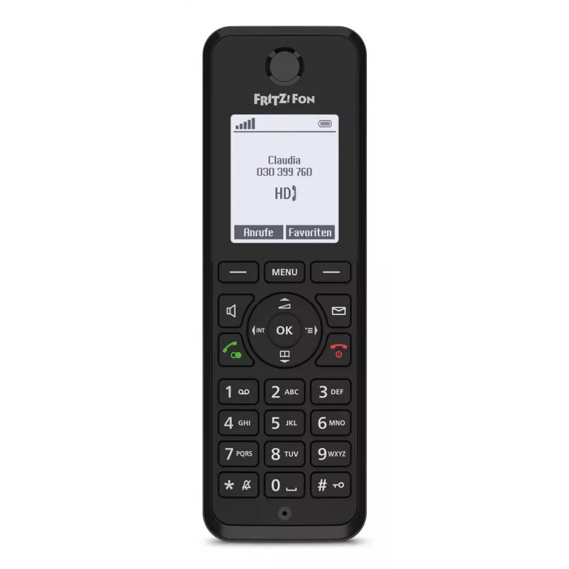 DECT-telefoon FRITZ Fon M3 draadloze handset nummerherkenning zwart