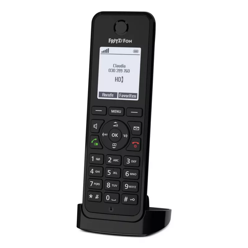 DECT-telefoon FRITZ Fon M3 draadloze handset nummerherkenning zwart