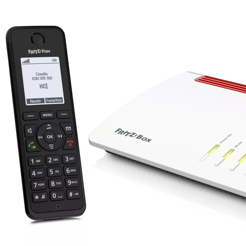 DECT-telefoon FRITZ Fon M3 draadloze handset nummerherkenning zwart