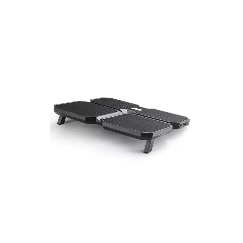 Koelpad DeepCool MULTI CORE X6 — 4 ventilatoren, voor 15,6 inch laptops, USB-gevoed, 380×295×24 mm, 2 USB-aansluitingen