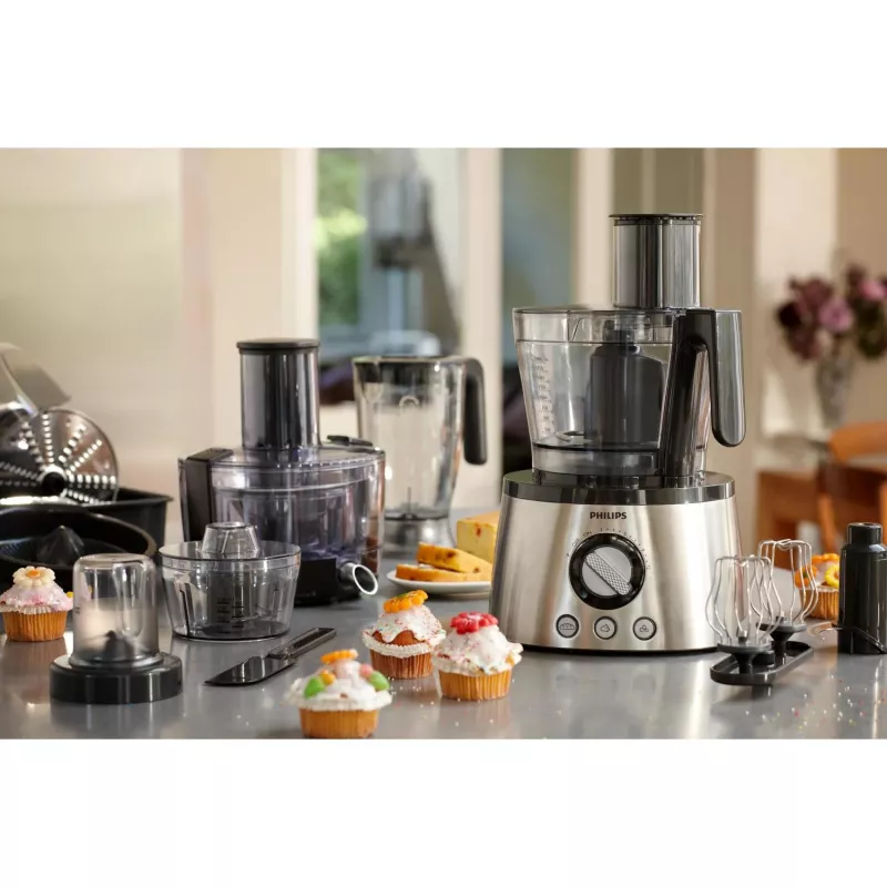 Keukenmachine Philips HR7778/00 3,4 L kom, 1300 W, 32 functies, 12 standen, roestvrij staal