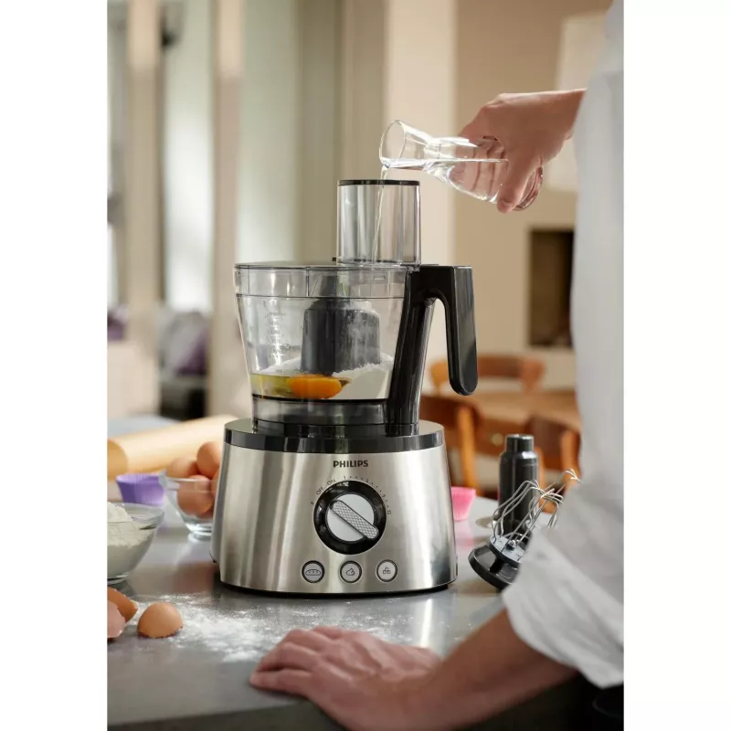 Keukenmachine Philips HR7778/00 3,4 L kom, 1300 W, 32 functies, 12 standen, roestvrij staal