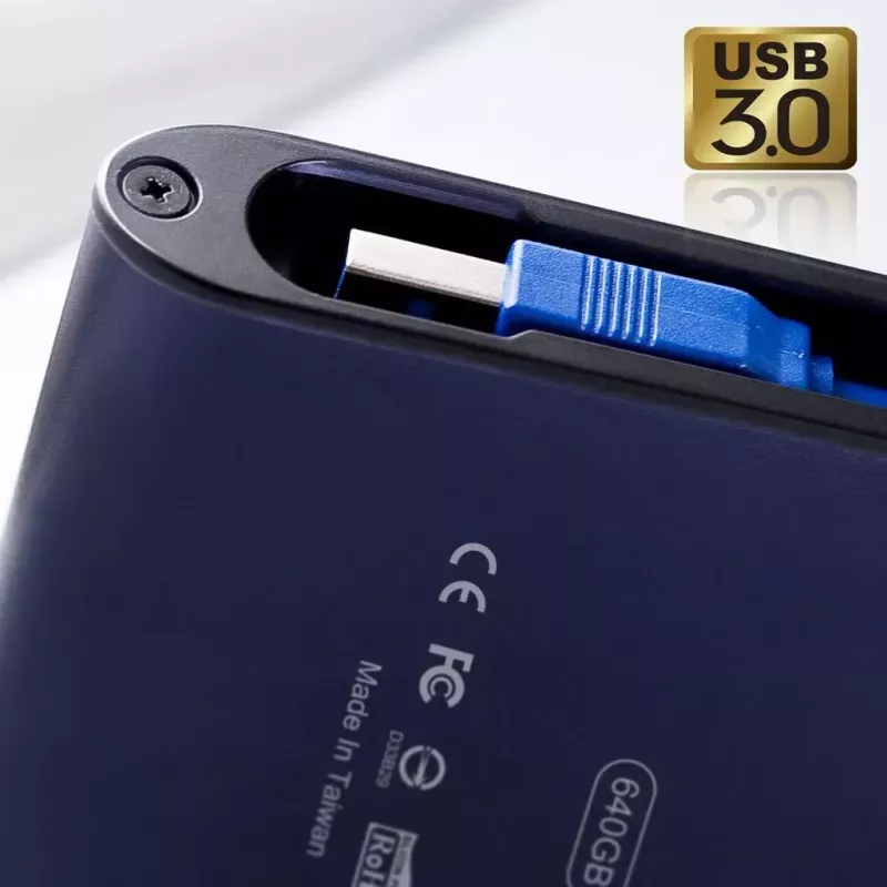 Silicon Power Armor A80 externe harde schijf, 2 TB, 2,5 inch, USB 3.1 Gen 1, blauw
