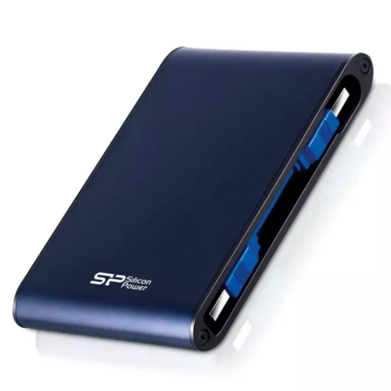 Silicon Power Armor A80 externe harde schijf, 2 TB, 2,5 inch, USB 3.1 Gen 1, blauw