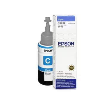Epson T6732 cyaan inktfles 70ml, origineel, Photo Cyan, Epson L800, standaard capaciteit, inkjetprinten, Indonesië