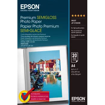 Epson Premium Semi-Gloss fotopapier – A4 – 20 vel