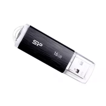 SILICON POWER Ultima U02 - 16GB USB-stick - USB 2.0 - zwart (moq-30)
