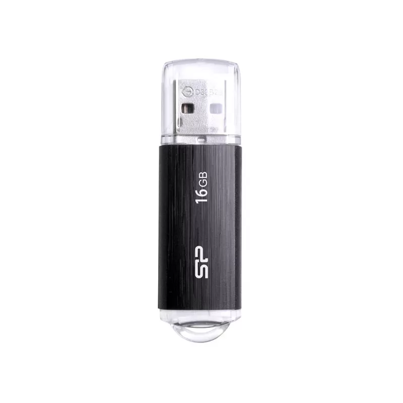 SILICON POWER Ultima U02 - 16GB USB-stick - USB 2.0 - zwart (moq-30)