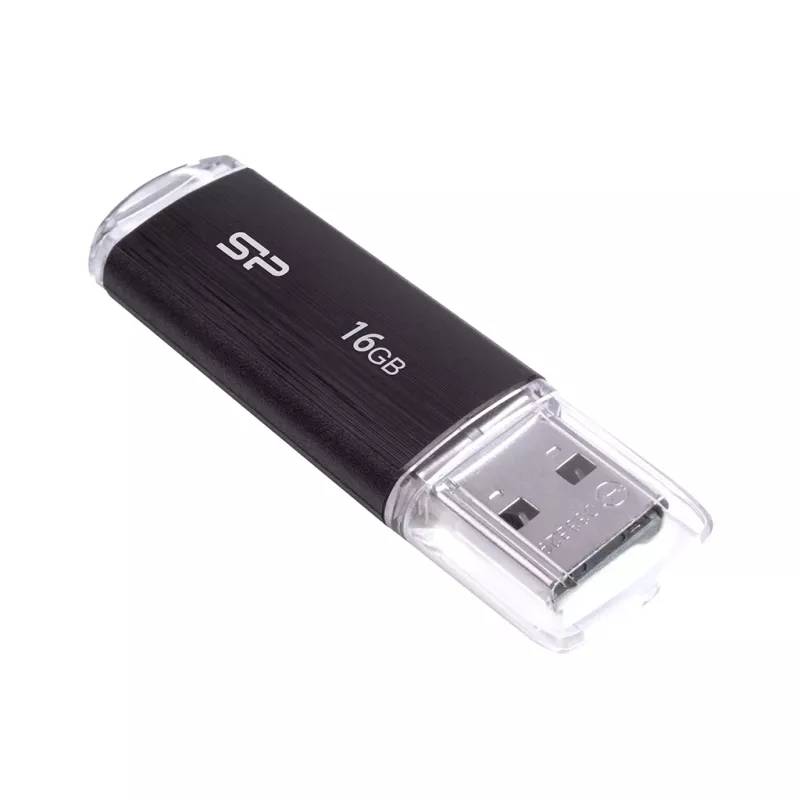 SILICON POWER Ultima U02 - 16GB USB-stick - USB 2.0 - zwart (moq-30)