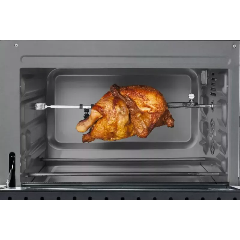 Caso TO 20 Design-Oven elektrische mini-oven, 20 l, 1500 W, heteluchtfunctie, draaispit, timer, tot 230 °C, Cool-Touch-behuizing, zwart
