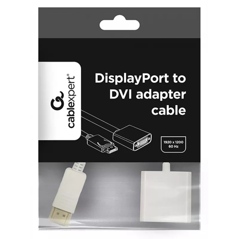 Videokabel-adapter GEMBIRD DisplayPort naar HDMI Type-A 0,1 m wit