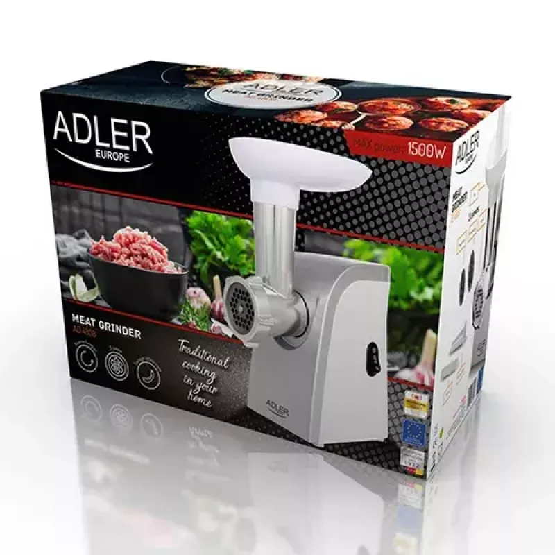 Vleesmolen Adler AD 4808 350 W wit