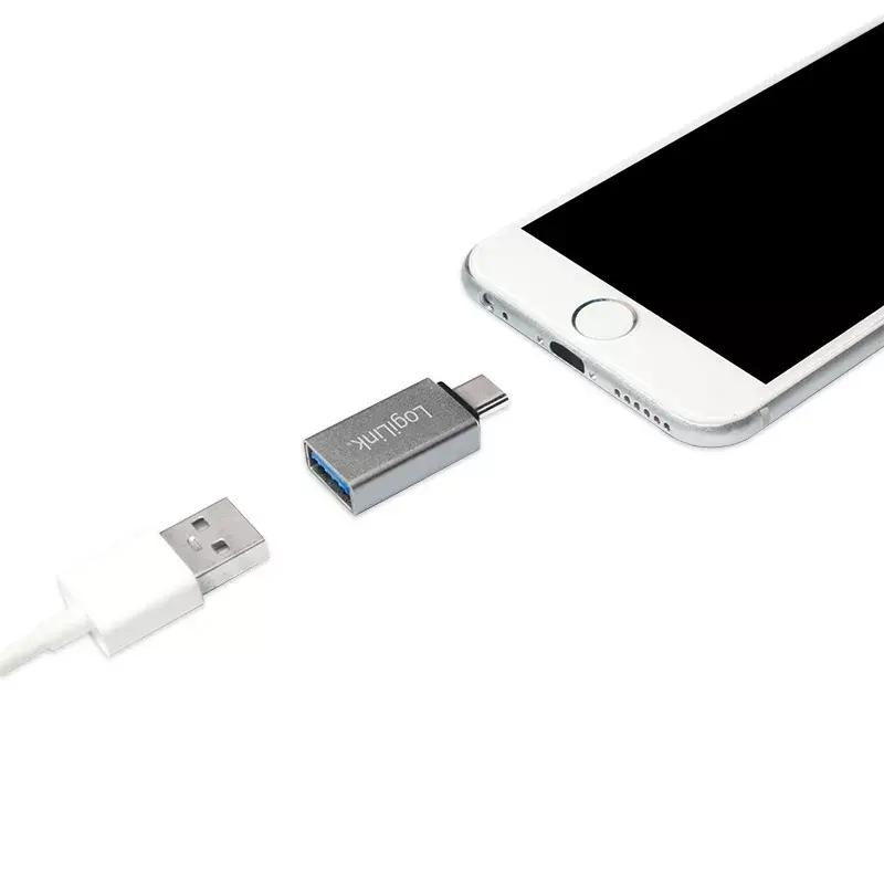 Kabeladapter LogiLink AU0040 USB 3.1 C USB 3.0 A Micro USB 2.0 aluminium