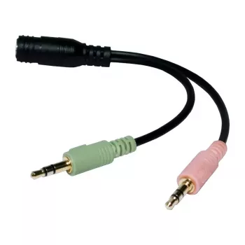 Audiokabel LogiLink CA0020 0,15 m 3,5 mm 2 x 3,5 mm zwart