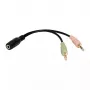 Audiokabel LogiLink CA0020 0,15 m 3,5 mm 2 x 3,5 mm zwart