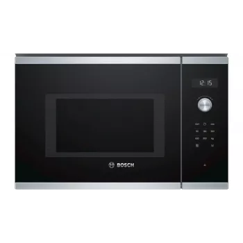 Inbouw-magnetron solo Bosch Serie 6 BFL554MS0 — 900 W, 25 L, draai- en touchbediening, RVS/zwart