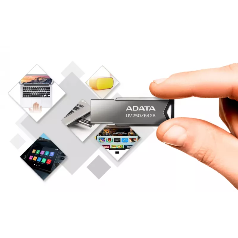 ADATA UV250 USB-flashdrive 16 GB USB Type-A 2.0 Zilver