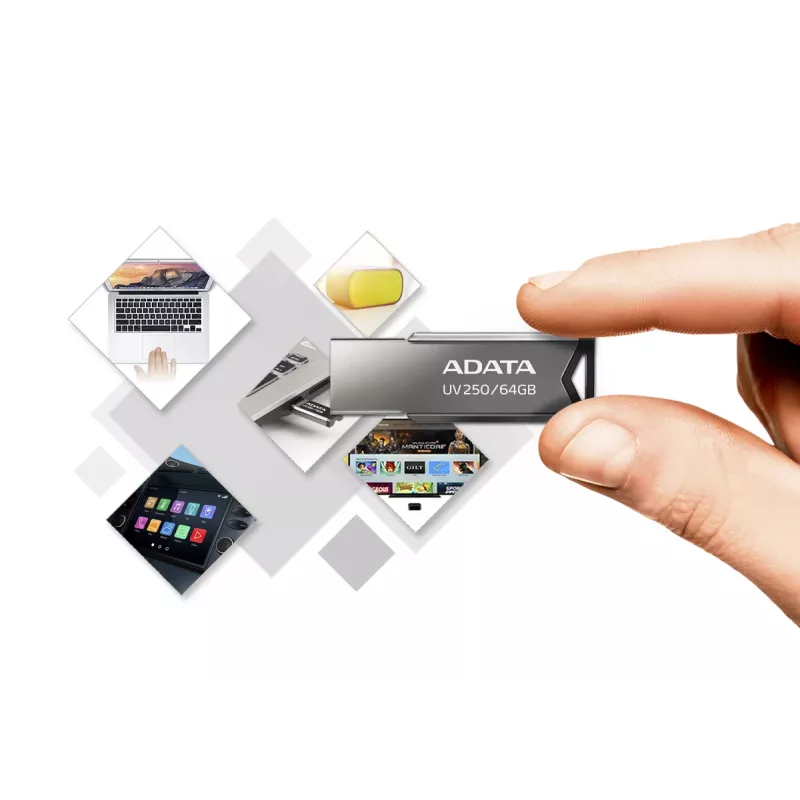 ADATA UV250 USB-flashdrive 16 GB USB Type-A 2.0 Zilver