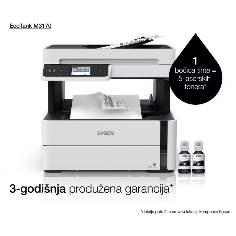 Multifunctionele printer Epson EcoTank ET-M3170 inkjet monochroom printen
