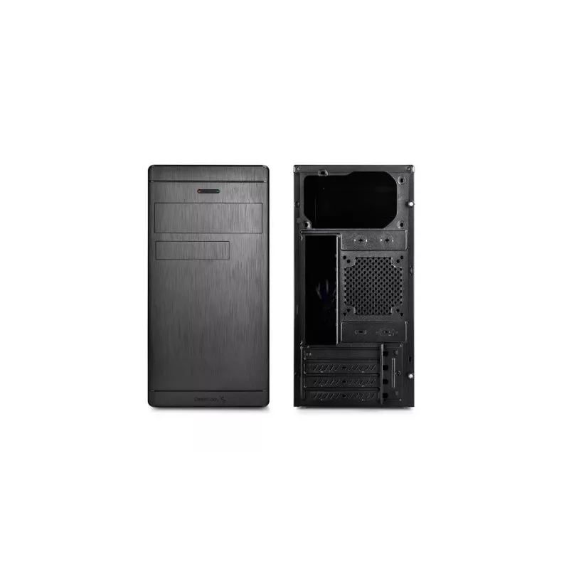 DeepCool Wave V2 DP-MATX-DPWAVE2 Mini Tower pc-behuizing, Micro ATX/Mini-ITX, videokaart tot 320 mm, cpu-koeler tot 145 mm, zonder voeding, zwart
