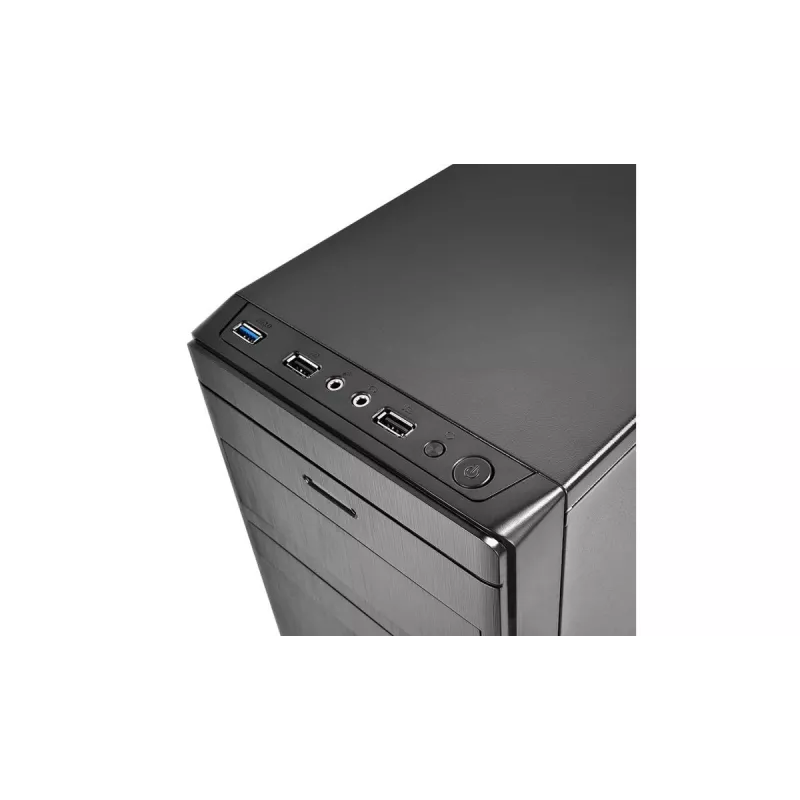 DeepCool Wave V2 DP-MATX-DPWAVE2 Mini Tower pc-behuizing, Micro ATX/Mini-ITX, videokaart tot 320 mm, cpu-koeler tot 145 mm, zonder voeding, zwart