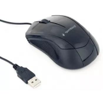 GEMBIRD muis optisch MUS-3B-02 - 3 toetsen wiel USB zwart