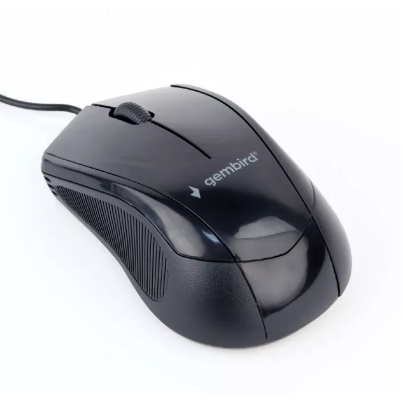GEMBIRD muis optisch MUS-3B-02 - 3 toetsen wiel USB zwart